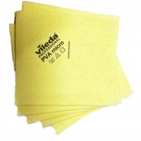 Ściereczka uniwersalna z mikrofibry 38x35cm PVAmicro (5 sztuk) żółta VILEDA Professional Ściereczka uniwersalna z mikrofibry 38x35cm PVAmicro (5 sztuk) żółta VILEDA Professional
