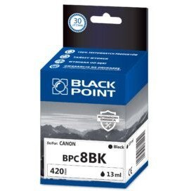 Tusz BLACK POINT (BPC8BK) czarny 13ml zamiennik CANON (CLI-8BK/0620B001) IP4200/4300/4500/5200 Tusz BLACK POINT (BPC8BK) czarny 13ml zamiennik CANON (CLI-8BK/0620B001) IP4200/4300/4500/5200