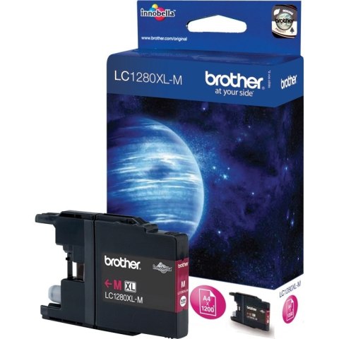 Tusz BROTHER (LC1280XL-M) purpurowy 1200str MFCJ6910DW Tusz BROTHER (LC1280XL-M) purpurowy 1200str MFCJ6910DW
