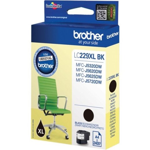Tusz BROTHER (LC229XL-BK) czarny 1200str Tusz BROTHER (LC229XL-BK) czarny 1200str