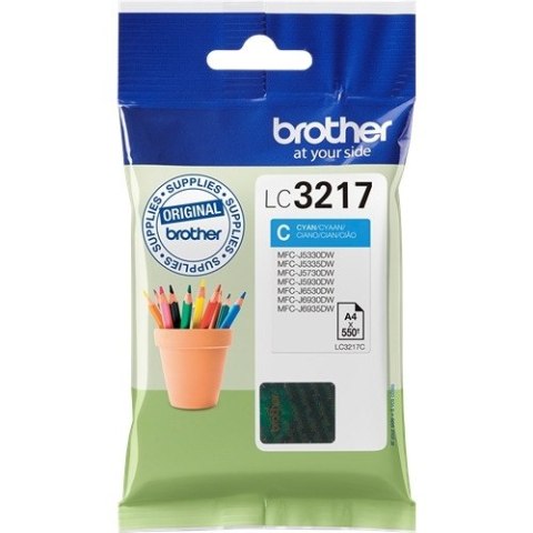 Tusz BROTHER (LC3217C) niebieski 550str Tusz BROTHER (LC3217C) niebieski 550str