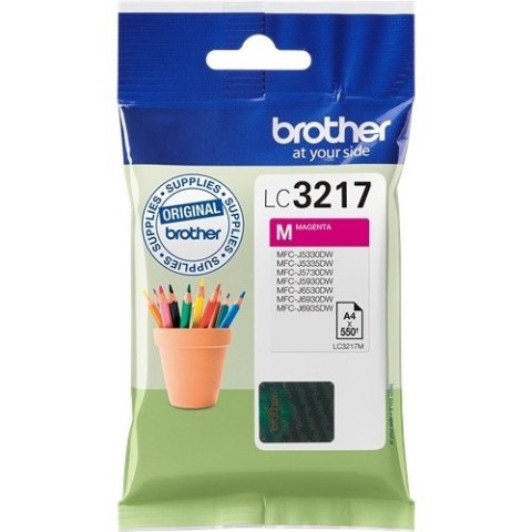 Tusz BROTHER (LC3217M) purpurowy 550str Tusz BROTHER (LC3217M) purpurowy 550str