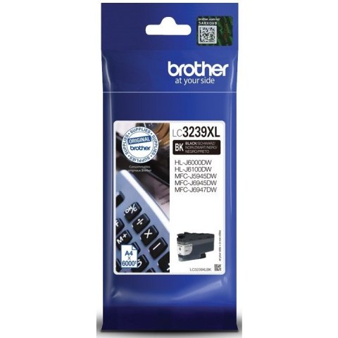 Tusz BROTHER (LC3239XLBK) czarny 111,40ml/6000str Tusz BROTHER (LC3239XLBK) czarny 111,40ml/6000str