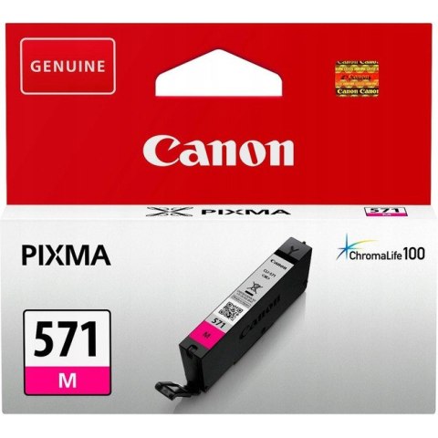Tusz CANON (CLI-571M/0387C001) purpurowy 297str Tusz CANON (CLI-571M/0387C001) purpurowy 297str