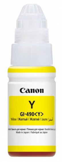 Tusz CANON (GI-490/0666C001) żółty 70ml Tusz CANON (GI-490/0666C001) żółty 70ml