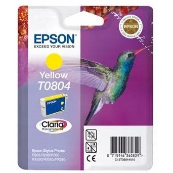 Tusz EPSON (T0804/C13T08044011) żółty 250str Stylus Photo R265/360/RX560 Tusz EPSON (T0804/C13T08044011) żółty 250str Stylus Photo R265/360/RX560