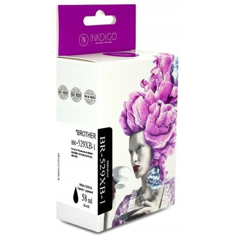 Tusz INKDIGO (BR-529XB-1) czarny 58ml zamiennik BROTHER (LC529XL-BK) Tusz INKDIGO (BR-529XB-1) czarny 58ml zamiennik BROTHER (LC529XL-BK)