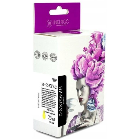 Tusz INKDIGO (HP-953XY-2) żółty 25ml zamiennik HP (953XL/F6U18AE) Tusz INKDIGO (HP-953XY-2) żółty 25ml zamiennik HP (953XL/F6U18AE)