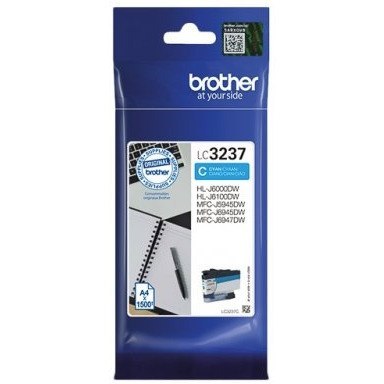 Tusz BROTHER (LC3237C) niebieski 1500str Tusz BROTHER (LC3237C) niebieski 1500str