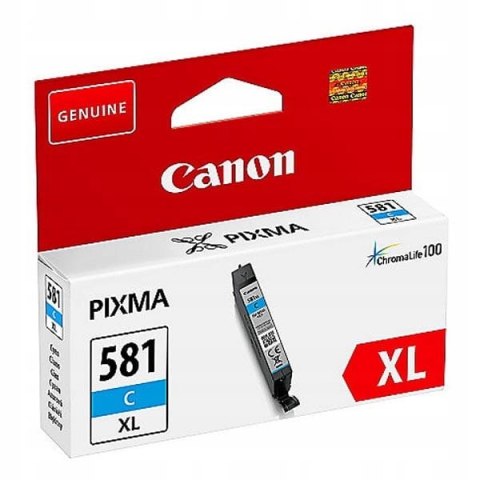 Tusz CANON (CLI-581C XL/2049C001) niebieski 8,3ml Tusz CANON (CLI-581C XL/2049C001) niebieski 8,3ml