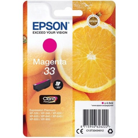 Tusz EPSON (33XL/C13T33634012) purpurowy 650str