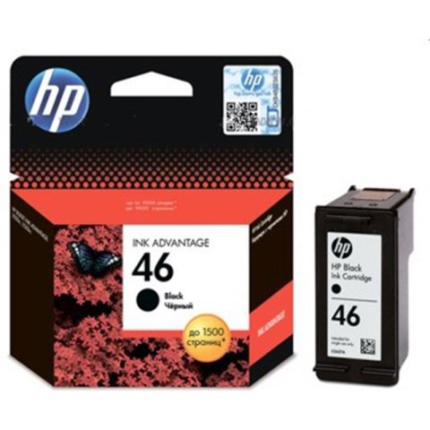 Tusz HP 46 (CZ637AE) czarny 1500str/26ml Tusz HP 46 (CZ637AE) czarny 1500str/26ml