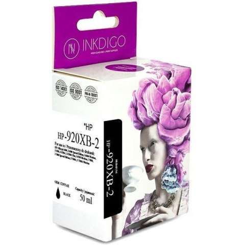 Tusz INKDIGO (HP-920XB-2) czarny 55ml zamiennik HP (920XL/CD975AE) Tusz INKDIGO (HP-920XB-2) czarny 55ml zamiennik HP (920XL/CD975AE)