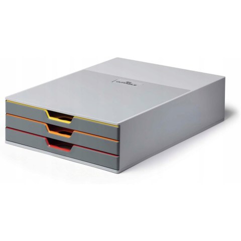 Pojemnik VARICOLOR z 3 kolorowymi szufladkami 7603-27 DURABLE Pojemnik VARICOLOR z 3 kolorowymi szufladkami 7603-27 DURABLE