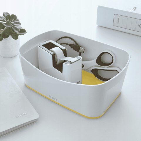 Pojemnik bez pokrywki MyBox, biało-żółty 52571016 Pojemnik bez pokrywki MyBox, biało-żółty 52571016