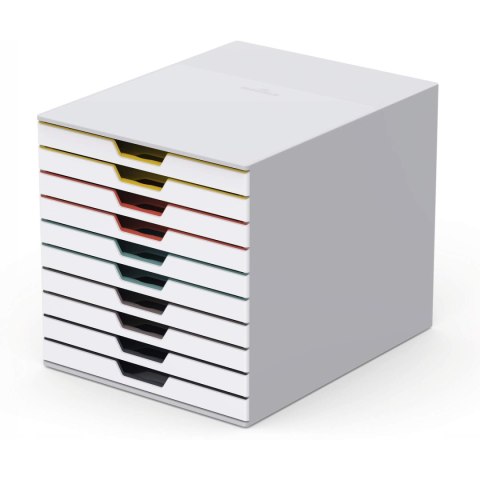 Pojemnik z dziesięcioma kolorowymi szufladkami VARICOLOR mix 10, 763027 DURABLE Pojemnik z dziesięcioma kolorowymi szufladkami VARICOLOR mix 10, 763027 DURABLE