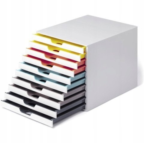 Pojemnik z dziesięcioma kolorowymi szufladkami VARICOLOR mix 10, 763027 DURABLE Pojemnik z dziesięcioma kolorowymi szufladkami VARICOLOR mix 10, 763027 DURABLE