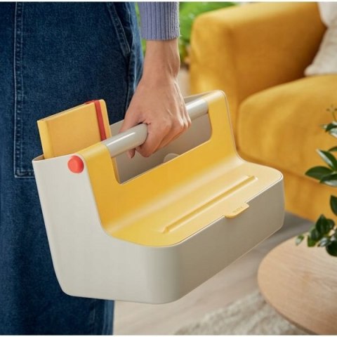 Pojemnik z uchwytem Leitz Cosy, żółty 61250019 Pojemnik z uchwytem Leitz Cosy, żółty 61250019