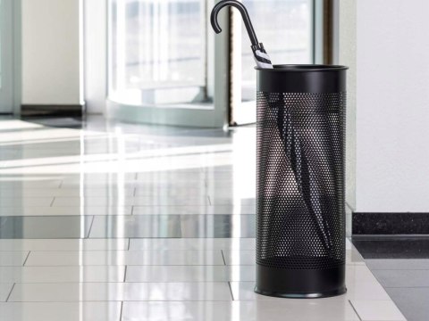 Stojak na parasole metalowy okrągły 28,5L czarny 335001 DURABLE Stojak na parasole metalowy okrągły 28,5L czarny 335001 DURABLE