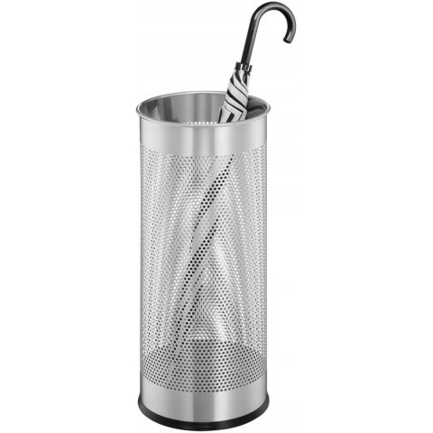 Stojak na parasole metalowy okrągły 28,5L srebrny 335023 DURABLE Stojak na parasole metalowy okrągły 28,5L srebrny 335023 DURABLE