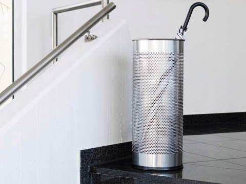Stojak na parasole metalowy okrągły 28,5L srebrny 335023 DURABLE Stojak na parasole metalowy okrągły 28,5L srebrny 335023 DURABLE