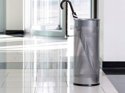 Stojak na parasole metalowy okrągły 28,5L srebrny 335023 DURABLE Stojak na parasole metalowy okrągły 28,5L srebrny 335023 DURABLE