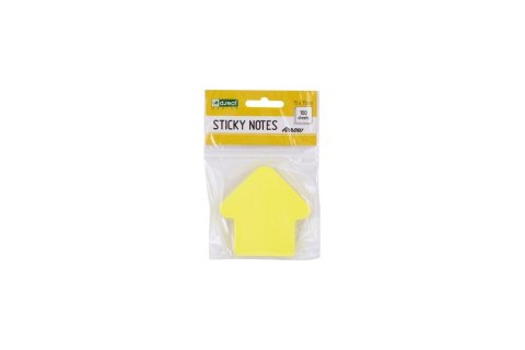 Bloczek samoprzylepny 75x75mm strzałka 100k żołty 110512 D.RECT Bloczek samoprzylepny 75x75mm strzałka 100k żołty 110512 D.RECT