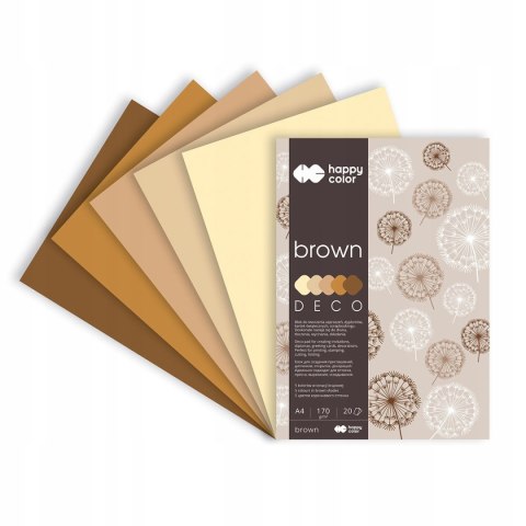Blok A4 20k 170g 5 kolorów DECO BROWN HA 3717 2030-072 HAPPY COLOR Blok A4 20k 170g 5 kolorów DECO BROWN HA 3717 2030-072 HAPPY COLOR