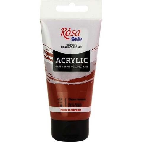 Farba akrylowa Rosa Studio 75ml BURNT SIENNA 424 Farba akrylowa Rosa Studio 75ml BURNT SIENNA 424
