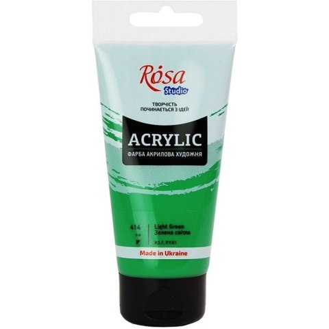 Farba akrylowa Rosa Studio 75ml LIGHT GREEN 414 Farba akrylowa Rosa Studio 75ml LIGHT GREEN 414
