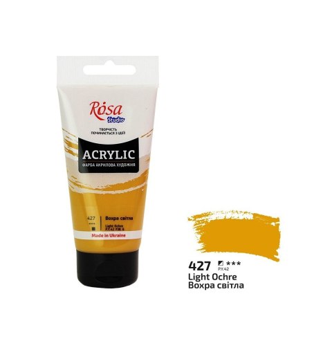 Farba akrylowa Rosa Studio 75ml LIGHT OCHRE 427 Farba akrylowa Rosa Studio 75ml LIGHT OCHRE 427