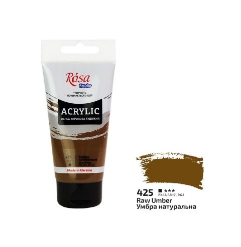 Farba akrylowa Rosa Studio 75ml NATURAL UMBER 425 Farba akrylowa Rosa Studio 75ml NATURAL UMBER 425