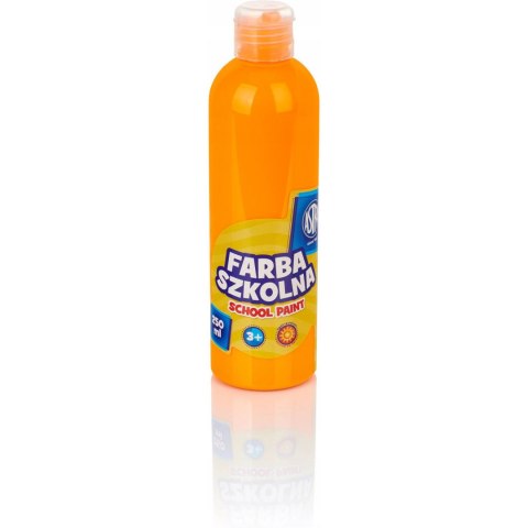 Farba szkolna 250ml fluorescencyjna pomarańczowa 301217030 Farba szkolna 250ml fluorescencyjna pomarańczowa 301217030