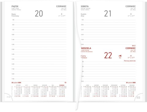 Kalendarz A5 VIVELLA dzienny, czarny, papier biały 216A5DB Wokół nas Kalendarz A5 VIVELLA dzienny, czarny, papier biały 216A5DB Wokół nas
