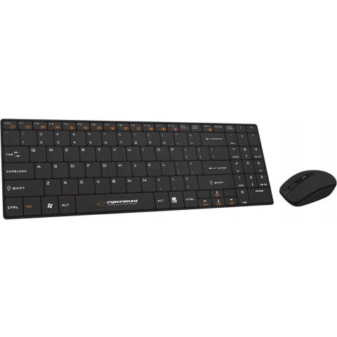 Klawiatura + mysz bezprzewodowa ESPERANZA LIBERTY czarna EK122K 2.4GHz Klawiatura + mysz bezprzewodowa ESPERANZA LIBERTY czarna EK122K 2.4GHz