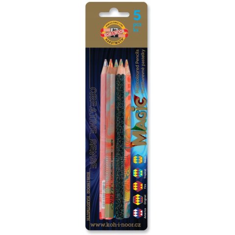 Kredka MAGIC GRUBA mix (5) blister 3406 KOH-I-NOOR Kredka MAGIC GRUBA mix (5) blister 3406 KOH-I-NOOR