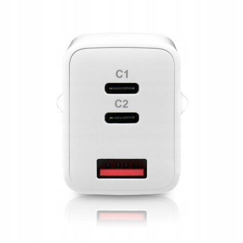 Ładowarka sieciowa 230V EVERACTIVE SC-650Q 1xUSB 3A + 2xUSB-C 3,25A 65W biała Ładowarka sieciowa 230V EVERACTIVE SC-650Q 1xUSB 3A + 2xUSB-C 3,25A 65W biała