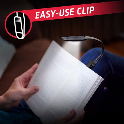 Lampka ENERGIZER BookLight z klipsem + 2xCR2032 (2szt) Lampka ENERGIZER BookLight z klipsem + 2xCR2032 (2szt)