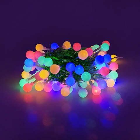Lampki choinkowe 10m MODEE kolorowe kulki 100 led 230V ML-C2011 Lampki choinkowe 10m MODEE kolorowe kulki 100 led 230V ML-C2011
