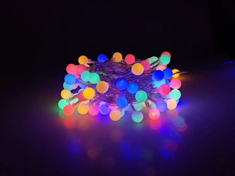 Lampki choinkowe 10m MODEE kolorowe kulki 100 led 230V ML-C2011 Lampki choinkowe 10m MODEE kolorowe kulki 100 led 230V ML-C2011