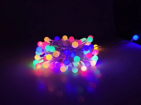 Lampki choinkowe 10m MODEE kolorowe kulki 100 led 230V ML-C2011 Lampki choinkowe 10m MODEE kolorowe kulki 100 led 230V ML-C2011