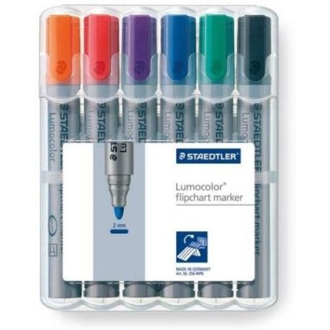 Marker Lumocolor 6 kolorów FLIPCHART 356- WP6 STAEDTLER Marker Lumocolor 6 kolorów FLIPCHART 356- WP6 STAEDTLER