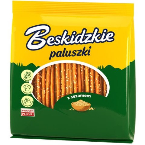 Paluszki BESKIDZKIE z sezamem 175g Paluszki BESKIDZKIE z sezamem 175g