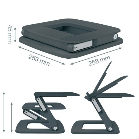 Podstawka pod laptopa Ergo szara 64240089 LEITZ Podstawka pod laptopa Ergo szara 64240089 LEITZ