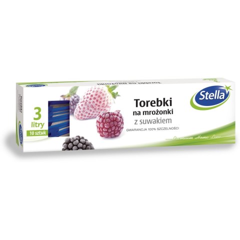Torebki na mrożonki(3L*10szt) z suwakiem STELLA W-9664 Torebki na mrożonki(3L*10szt) z suwakiem STELLA W-9664