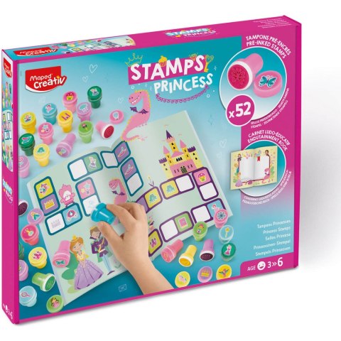 Kolorowe Stempelki Świat Księżniczek Creativ 907072 MAPED Kolorowe Stempelki Świat Księżniczek Creativ 907072 MAPED