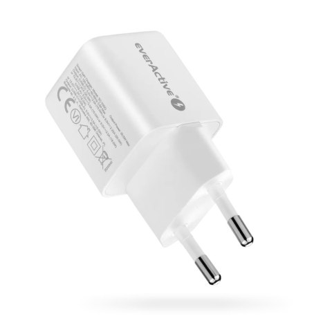 Ładowarka sieciowa 230V EVERACTIVE SC-330Q 1xUSB-A + 1xUSB-C 20W biała Ładowarka sieciowa 230V EVERACTIVE SC-330Q 1xUSB-A + 1xUSB-C 20W biała