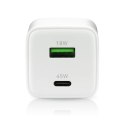 Ładowarka sieciowa 230V EVERACTIVE SC-450Q 1xUSB-A + 1xUSB-C 45W biała