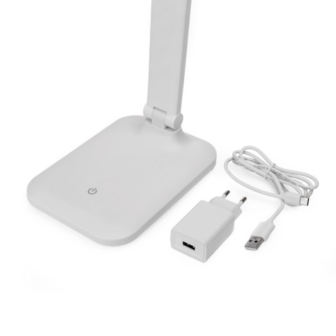 Lampka biurkowa led PLATINET REMUS biała 5W 250lm 4500K z gniazdem USB-A (46010) Lampka biurkowa led PLATINET REMUS biała 5W 250lm 4500K z gniazdem USB-A (46010)