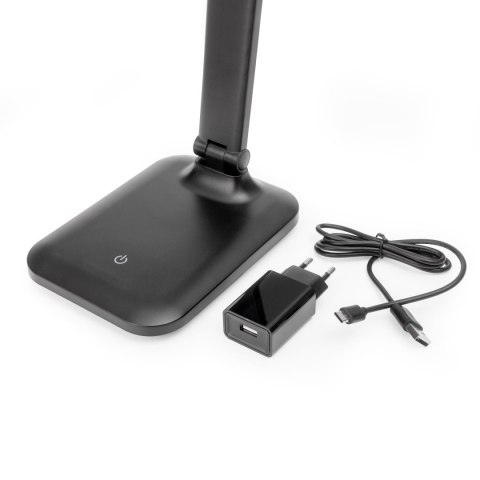 Lampka biurkowa led PLATINET REMUS czarna 5W 250lm 4500K z gniazdem USB-A (46009) Lampka biurkowa led PLATINET REMUS czarna 5W 250lm 4500K z gniazdem USB-A (46009)